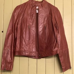 Hugo Buscati Collection leather jacket, small, brown